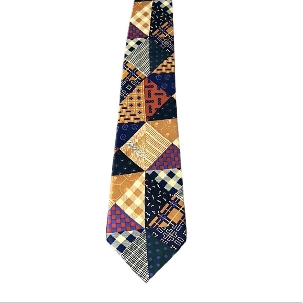 Sinsabang Silk Tie Fall Halloween Theme patchwork